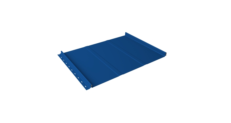 Кликфальц Line Grand Line 0.5 Satin с пленкой на замках RAL 5005 сигнальный синий