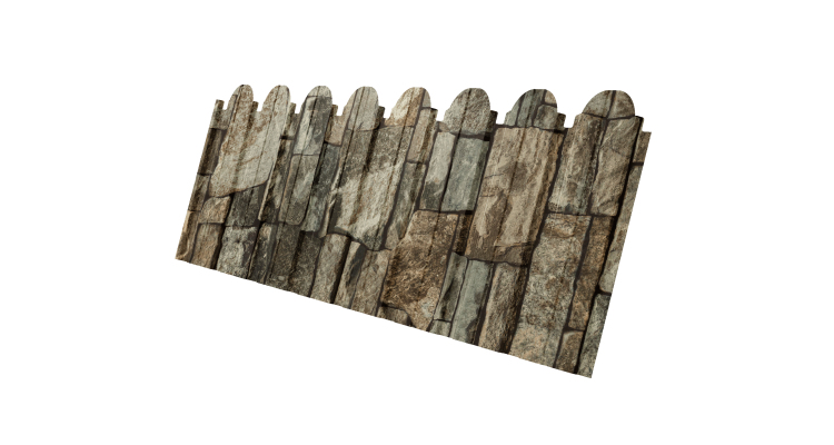 Профнастил С10B фигурный 0,45 Print Elite Fine Stone TwinColor