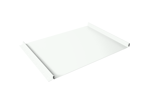 Кликфальц Grand Line 0,5 PE с пленкой на замках RAL 9003 сигнальный белый