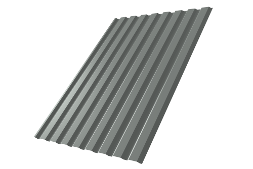 Профнастил С20А 0.45 PE RAL 7005 мышино-серый