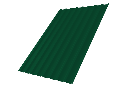 Профнастил С20В 0,45 PE-Double RAL 6005 зеленый мох