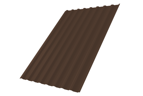 Профнастил С20В 0,45 PE RAL 8017 шоколад