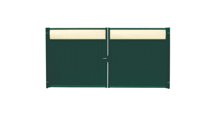 Ворота Estet Plus 2,0х3,6 RAL 6005/1014