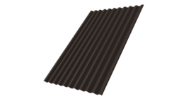 Профнастил С21R 0,45 Drap-double TX RR 32 темно-коричневый