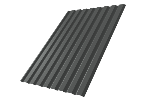 Профнастил С20A 0.45 Drap TX RAL 7016 антрацитово-серый