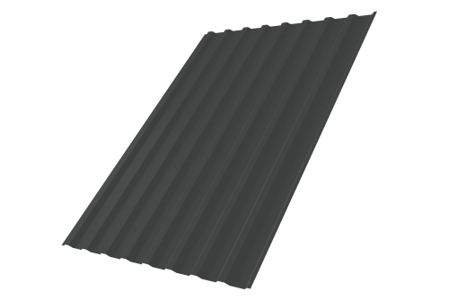 Профнастил С20B Grand Line 0,5 Drap TX RAL 7016 антрацитово-серый