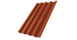 Профнастил НС44 0,5 Velur X RAL 8004 терракота