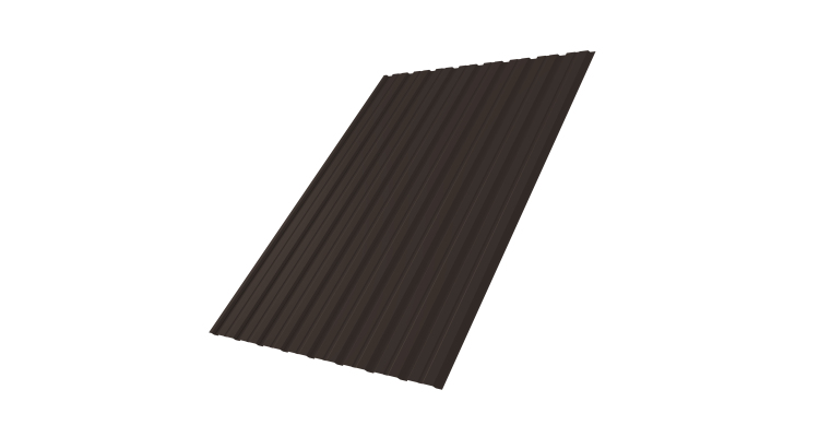 Профнастил С10B 0.5 Satin Matt TX RR 32 темно-коричневый