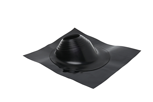 Проходной элемент MF угловой №2 (180-280мм) +240 силиконовый (металлический окрашенный фланец) черный