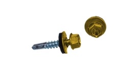 Саморез по металлу Daxmer 5,5х25 RAL 1018 (250) сверло №3