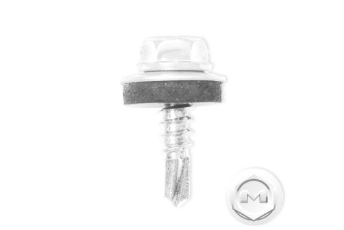 Саморез по металлу Daxmer 5,5х19 RAL 9003 (250) сверло №3