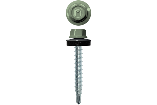 Саморез кровельный Daxmer 4,8х29 RAL 6019 (250) сверло №1