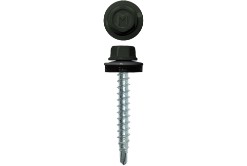 Саморез кровельный Daxmer 4,8х29 RAL 6020 (250) сверло №1