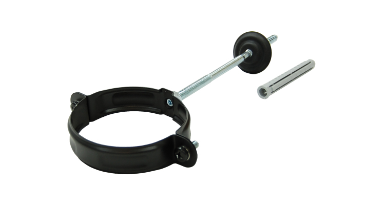 Хомут трубы GL PU Matt 90 мм RAL 9005 черный