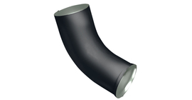 Колено стока GL PE Matt 90 мм RAL 7024 мокрый асфальт