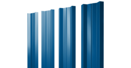 Штакетник М-образный А с прямым резом 0.45 PE RAL 5005 сигнальный синий
