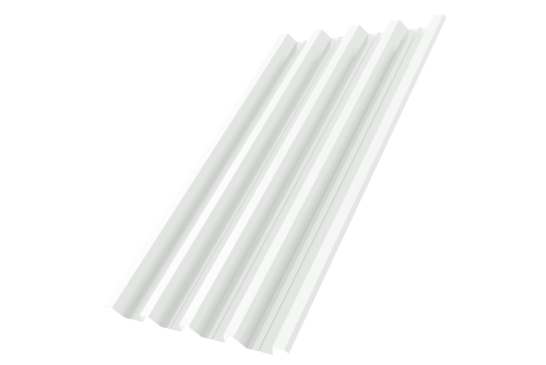 Профнастил Н60 R 0.8 PE RAL 9003 сигнальный белый